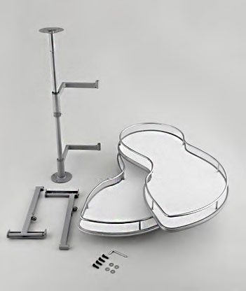 Волшебный уголок "Лепесток" на оси с полками из ДСП